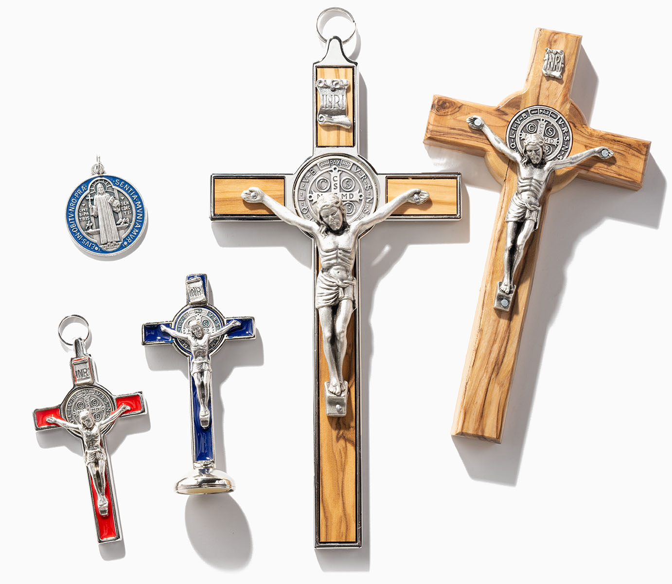 St. Benedict Crucifixes and Medal Centerpiece